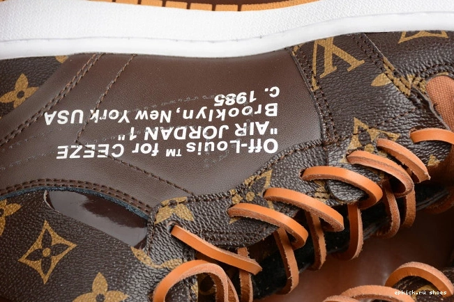 Rep OW x Off-Louis AQ0818-158 Air Jordan AJ1 1 0816